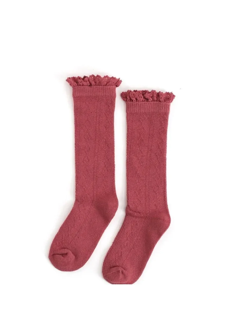 Bundle of 2  high knee lace socks
